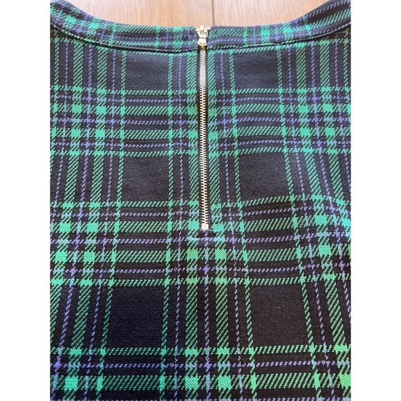 TALBOTS Checkered Mock Neck‎ Long Sleeve Back Zipper Women Sweater Size Medium - Picture 10 of 11